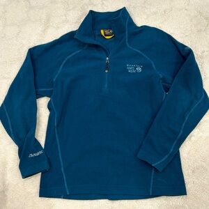 Mountain Hardwear Navy Fleece Polartec Full Zip Lightweight Jacket